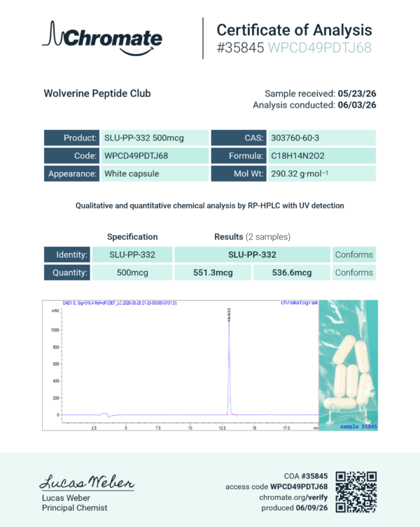 SLU-PP-332 500mcg